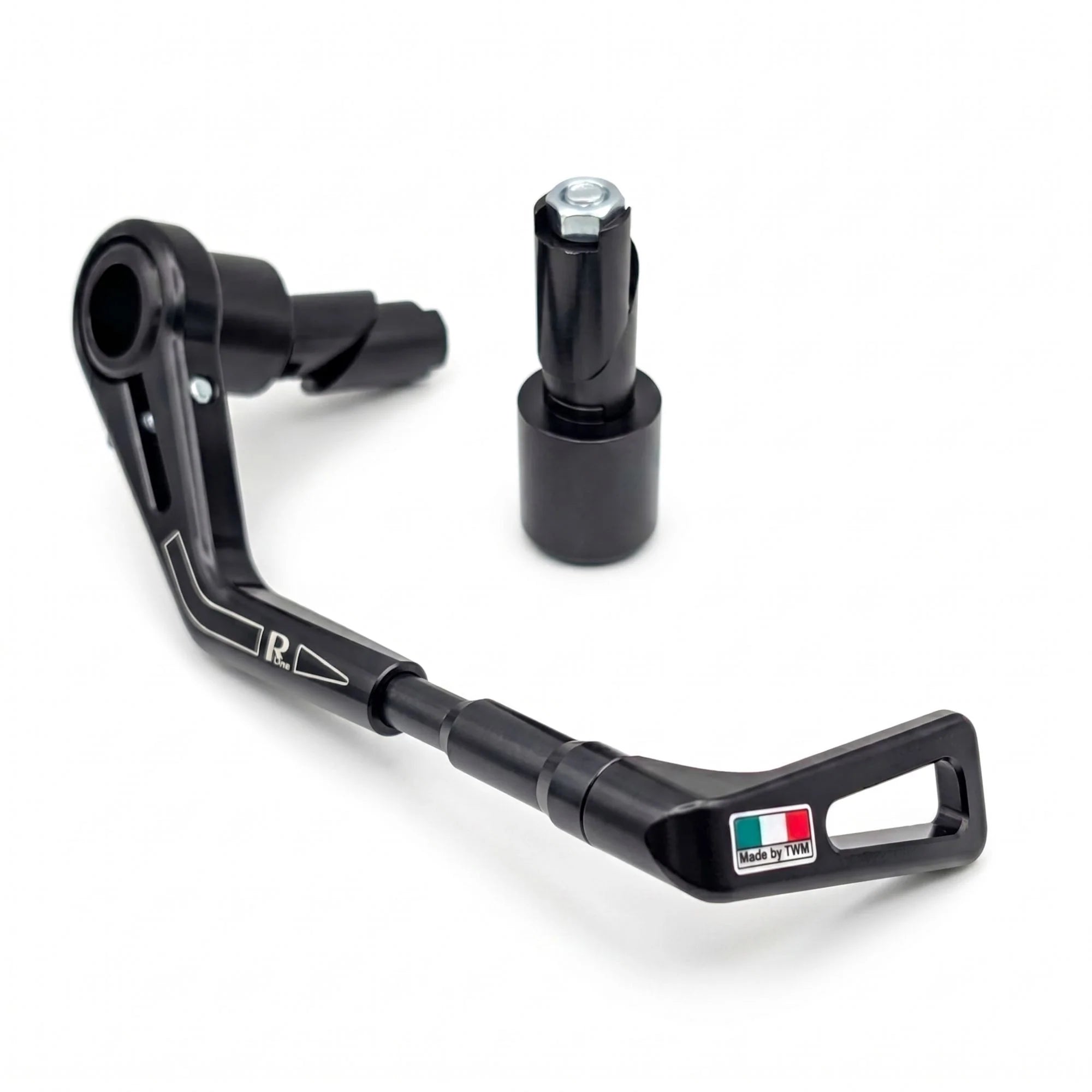 TWM CNC Aluminum Brake Lever Guard Black for 14mm-17mm Handlebars - BLG.N