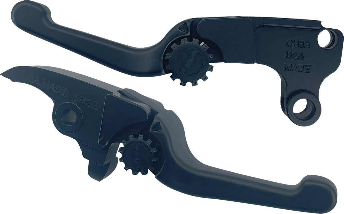 PSR Anthem Adjustable Lever Set For Harley Models - Short - Black