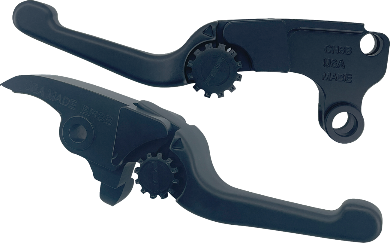 PSR Anthem Adjustable Lever Set For Harley Models - Short - Black