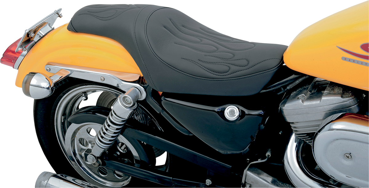 Drag Specialties Seats Predator Seat - Flame Stitched - XL '82-'03
