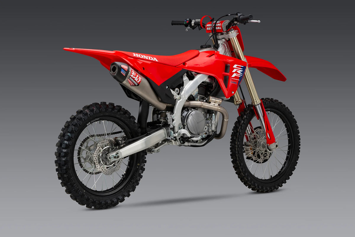 Yoshimura CRF450R/RX 25-26 RS-12 Titanium Full Exhaust, W/ Titanium Muffler