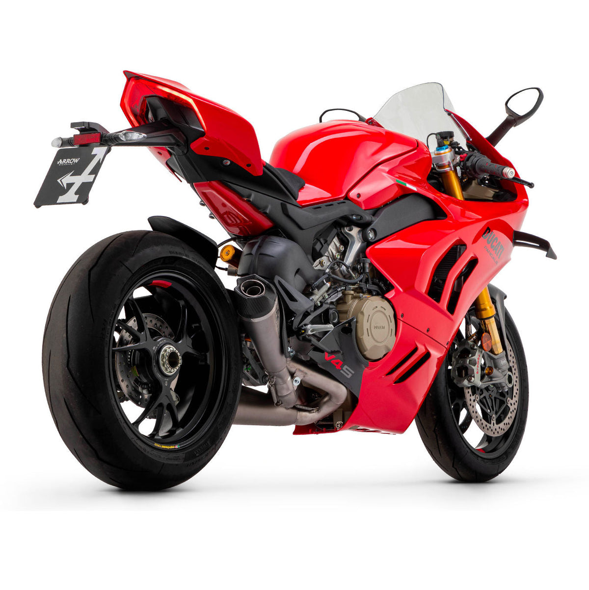 Arrow Works Full Titanium Slip-On Exhaust For Panigale V4 V4S V4R V4SP Speciale