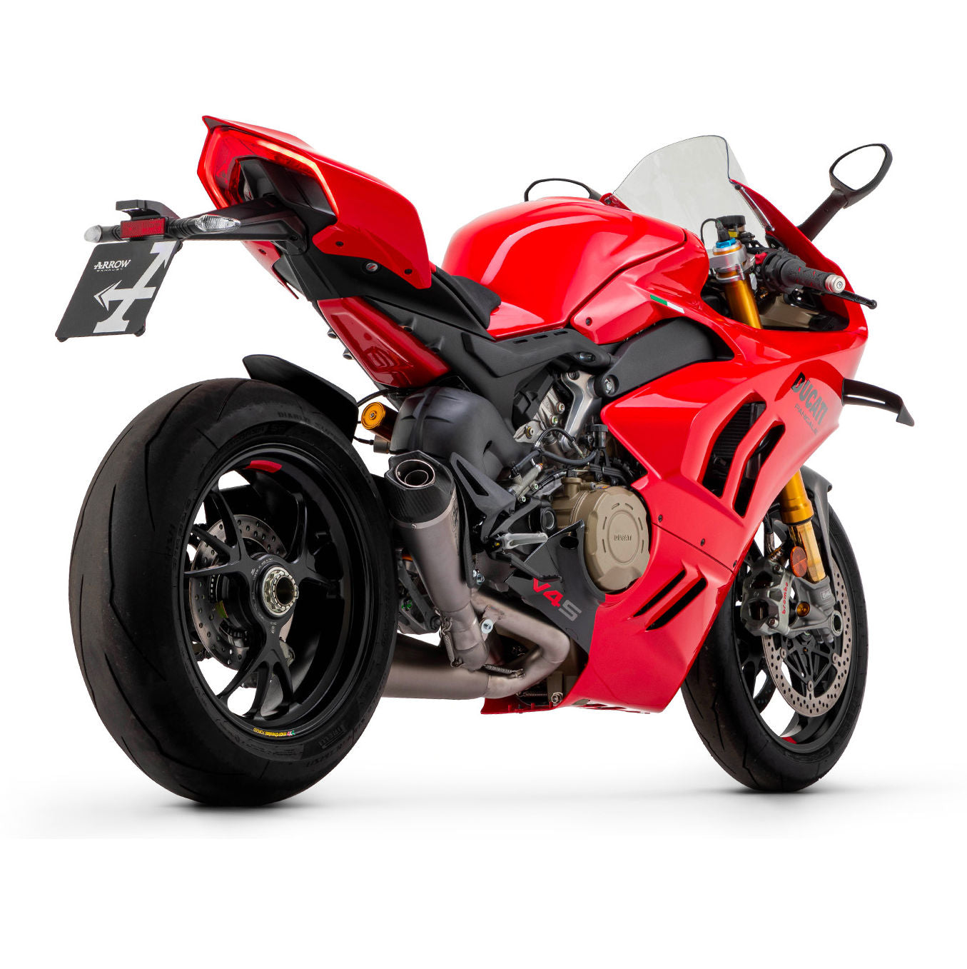 Arrow Works Full Titanium Slip-On Exhaust For Panigale V4 V4S V4R V4SP Speciale