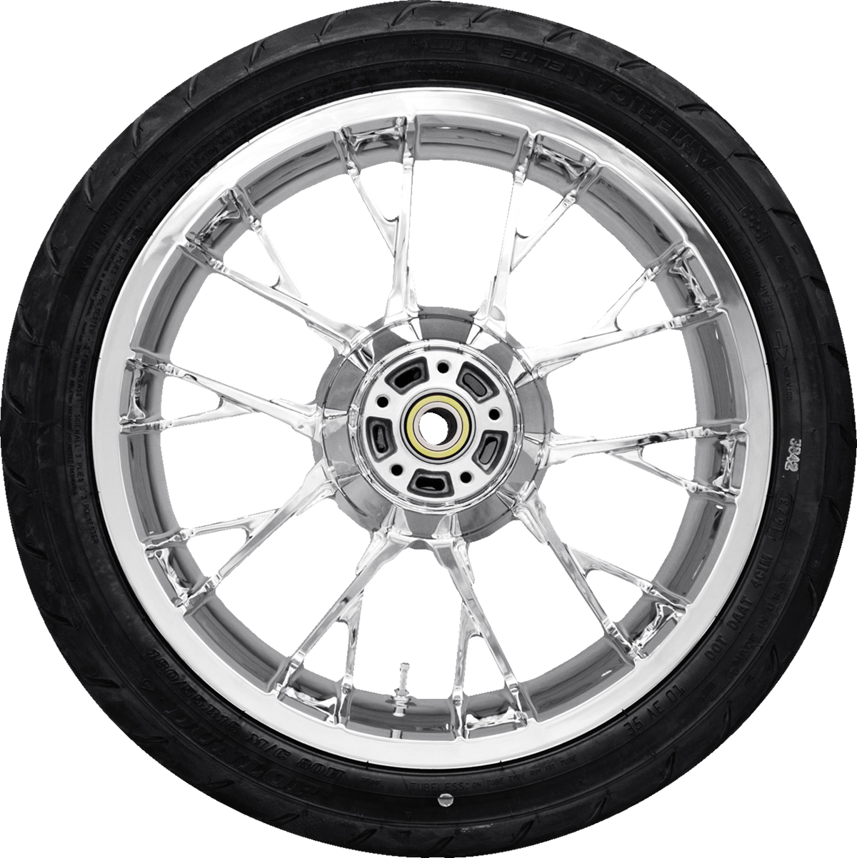 Coastal Moto Marlin Rear Wheel - Chrome (18") | Dunlop AE2 Tire (180/55b18)
