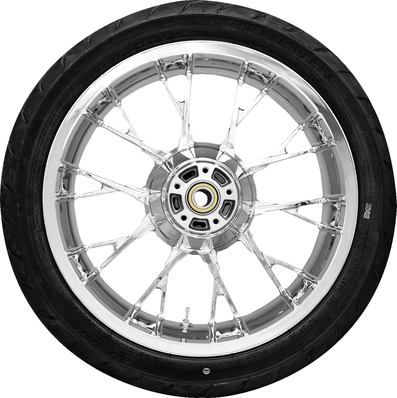 Coastal Moto Marlin Rear Wheel - Chrome (18") | Dunlop AE2 Tire (180/55b18)