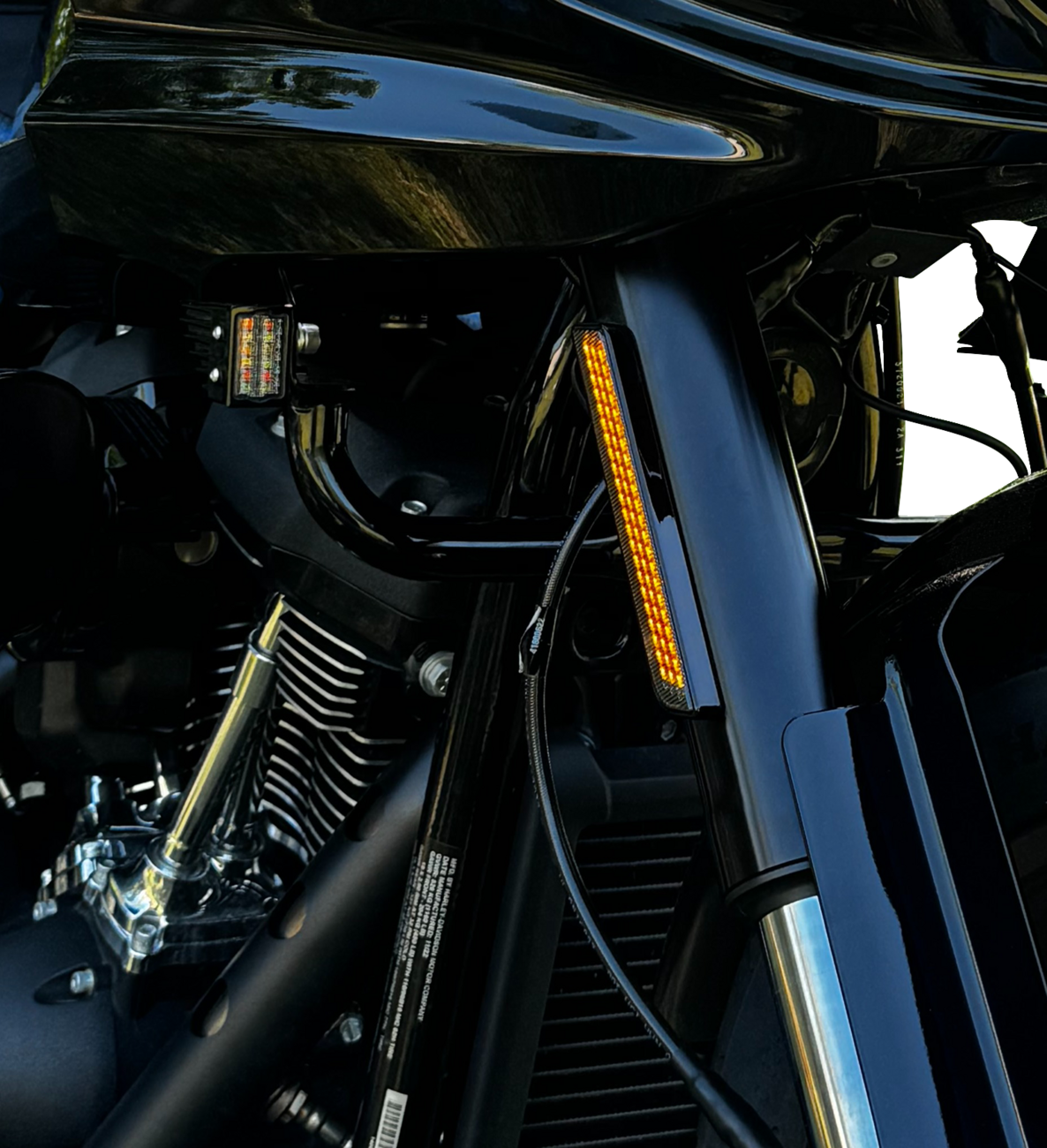 Custom Dynamics Front Fork LED Reflector Replacements