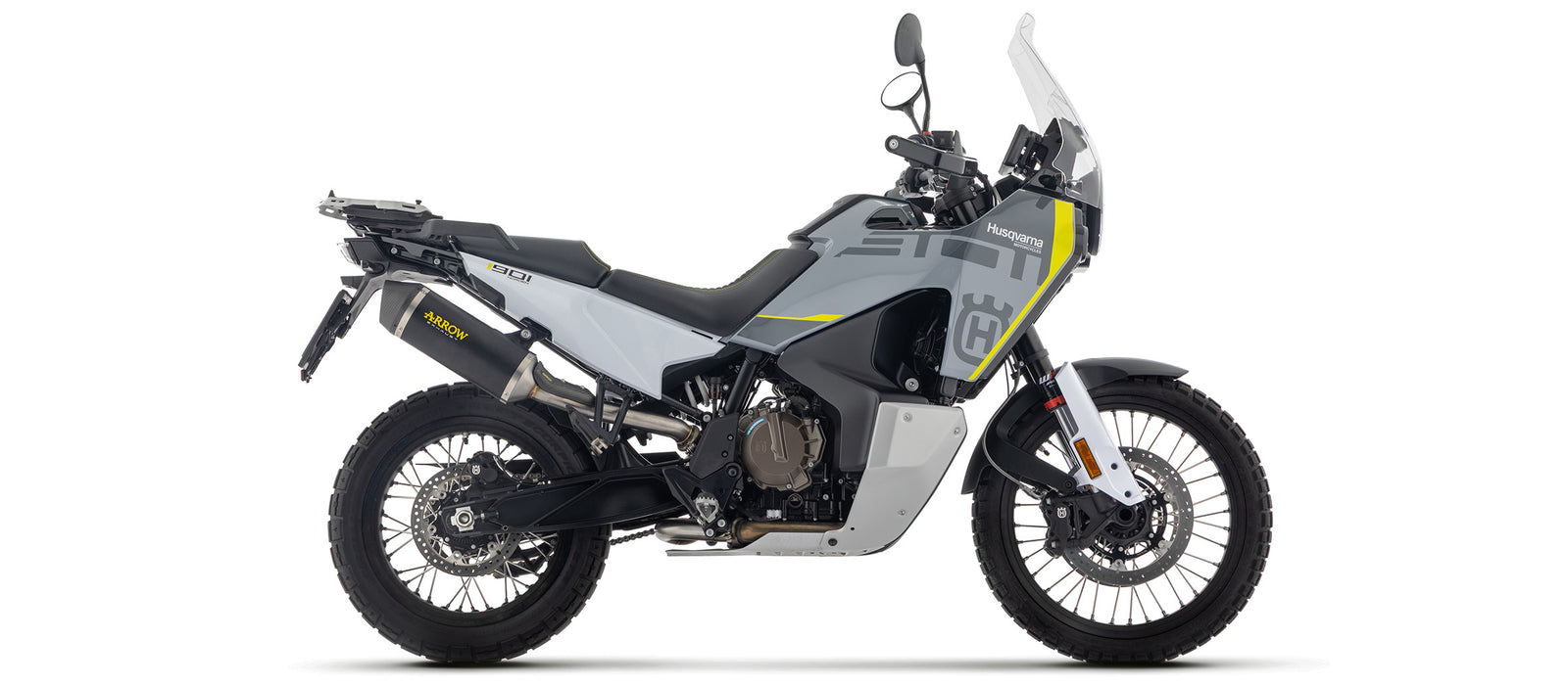 Arrow 71990AKN Race-Tech Aluminium Dark Slip On With Carbon End Cap