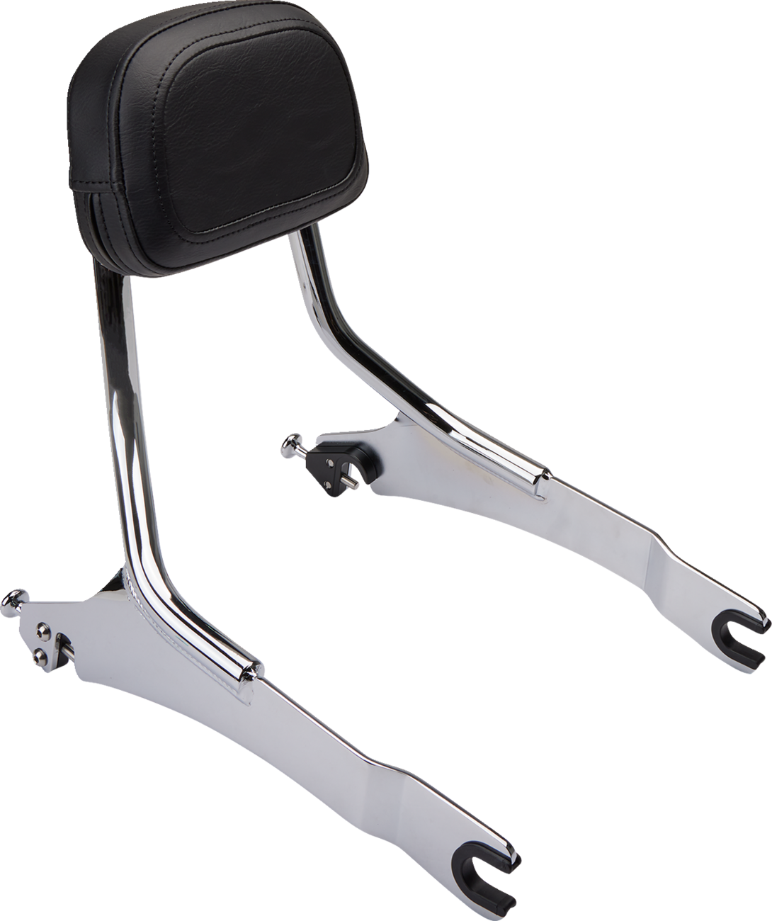 Cobra Detachable Backrest - Chrome - Two-Up Seat - Scout
