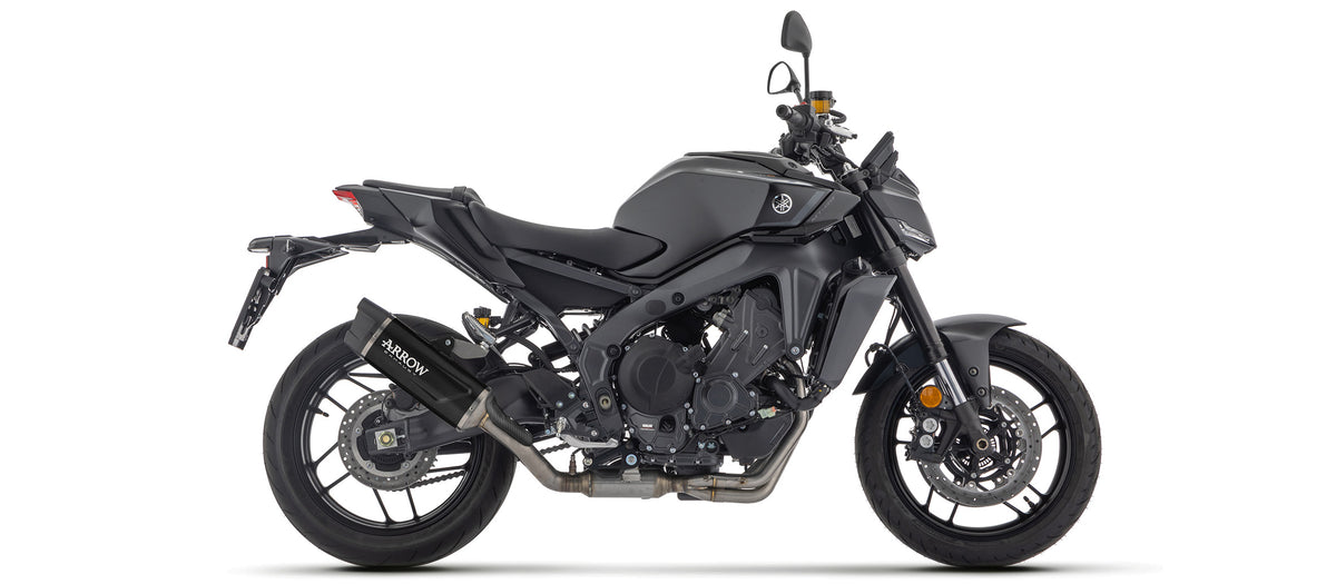 Full System With Indy Race Evo Aluminium Dark" Slip On With Carbon Fiber End Cap"