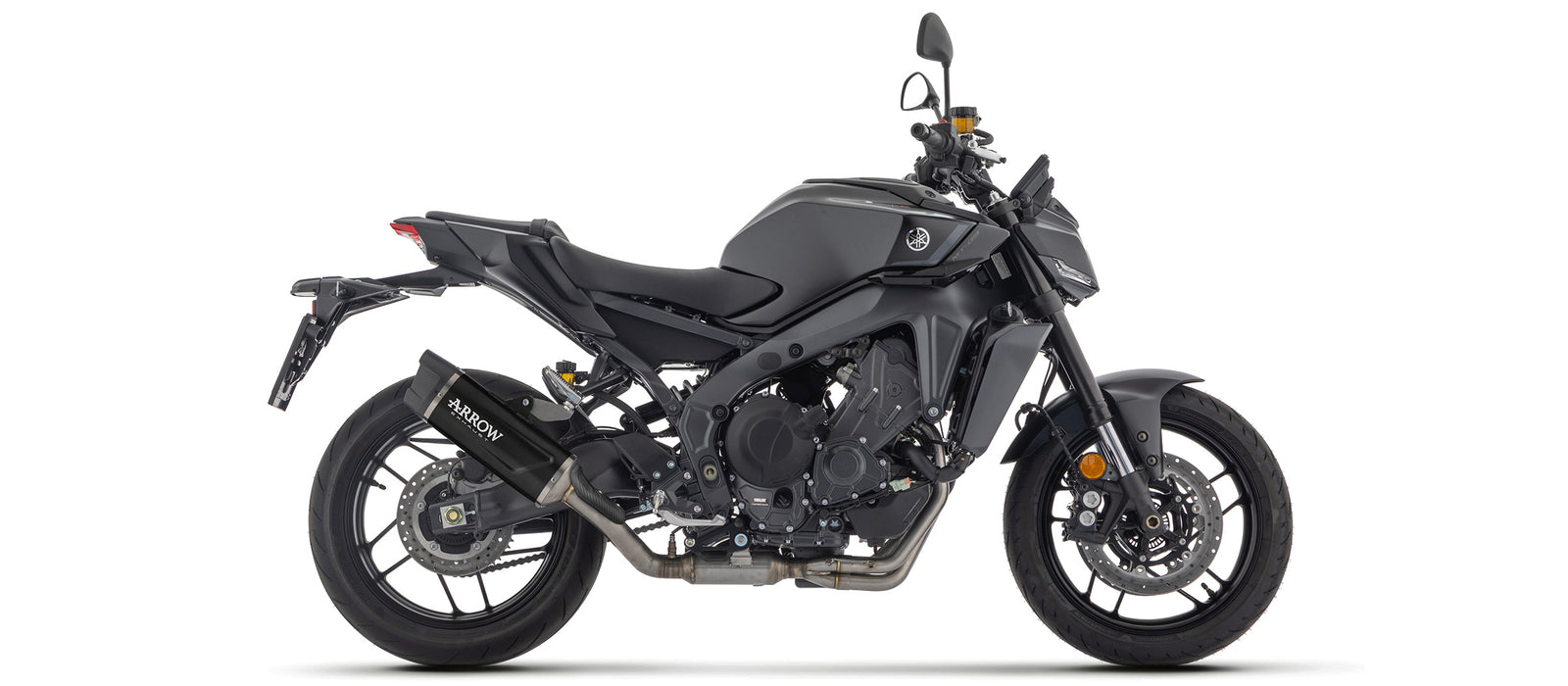 Full System With Indy Race Evo Aluminium Dark" Slip On With Carbon Fiber End Cap"