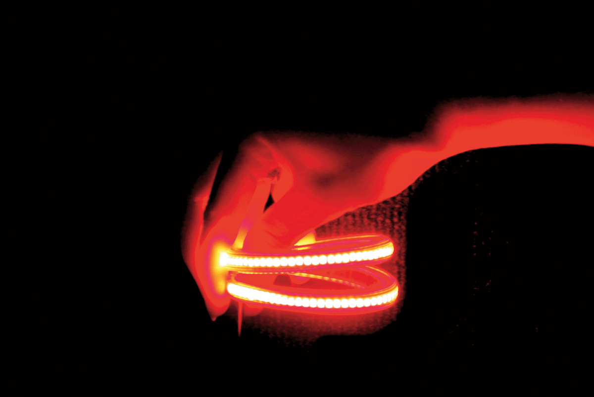 Custom Dynamics TruFLEX® LED Strip - 3-3/8" - Amber/Amber