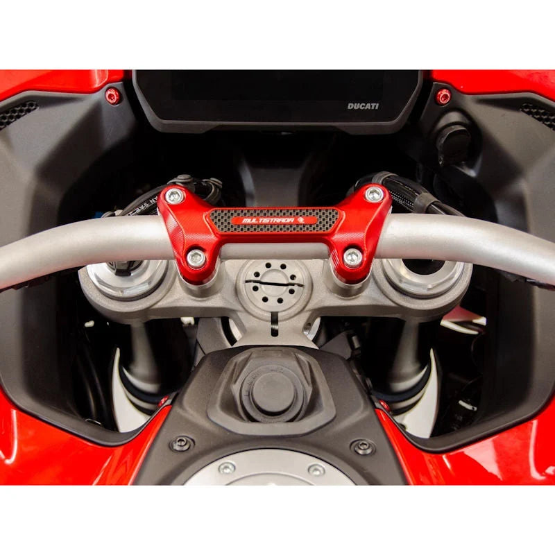 Ducabike DBK Carbon Fiber 3D Handlebar Clamp Multistrada V4 V4S Pikes Peak V4RS
