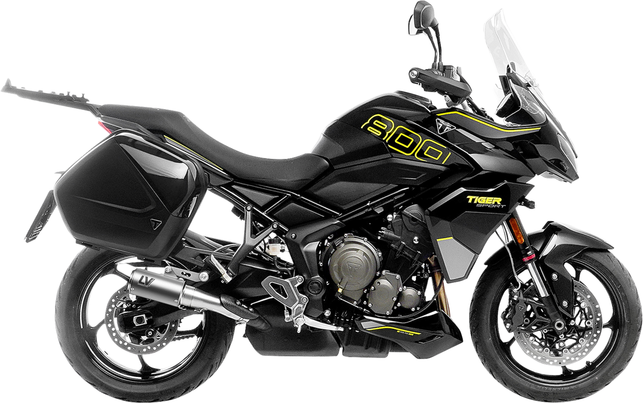 LeoVince LV-Corsa Slip-On Muffler - Titanium - Tiger Sport 800