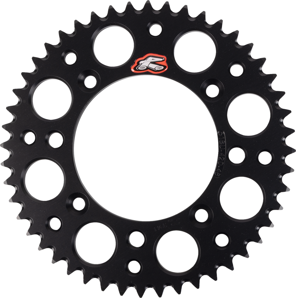 Renthal Rear Sprocket - Aluminum - 48 Tooth - Black - Gas Gas/Husqvarna/KTM