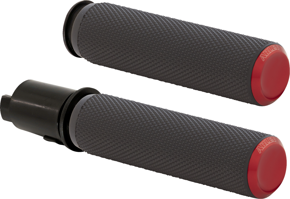 Arlen NESS Knurled Grips - TBW - Red