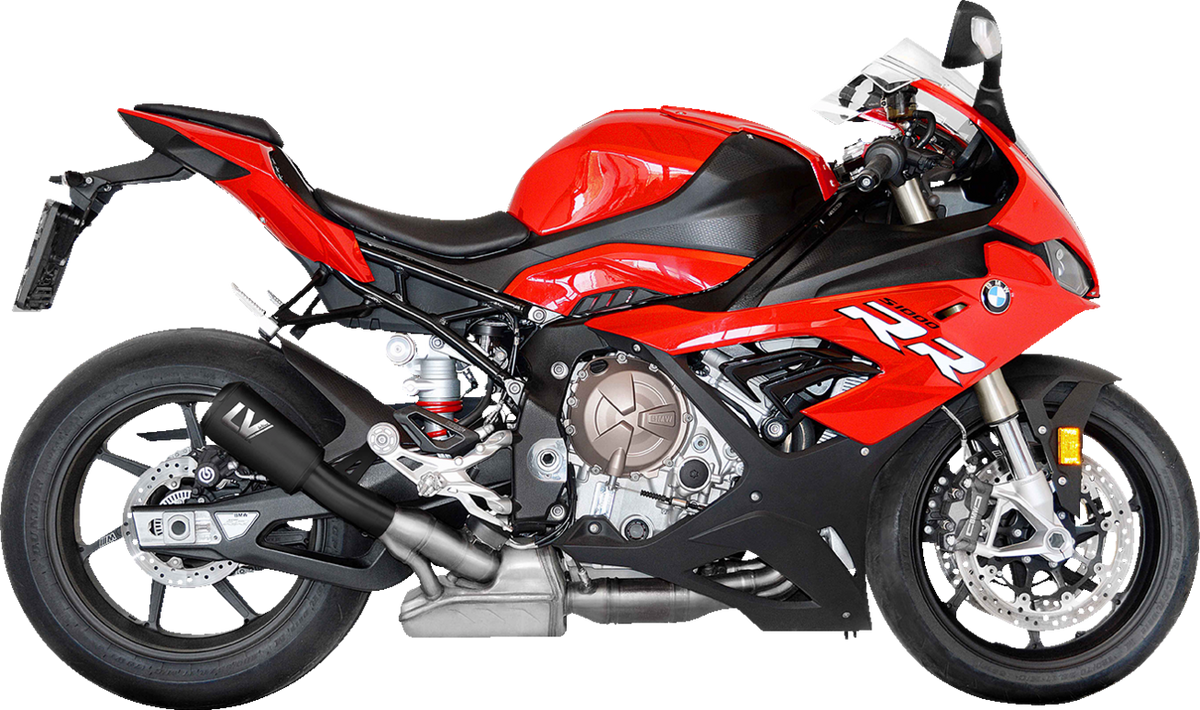 LeoVince LV-10 Slip-On Muffler - Black Stainless Steel - S1000R