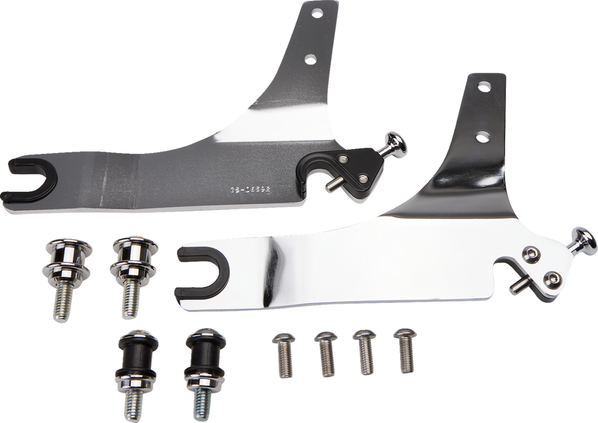 Cobra Backrest Kit - 14" - Chrome - FXLR