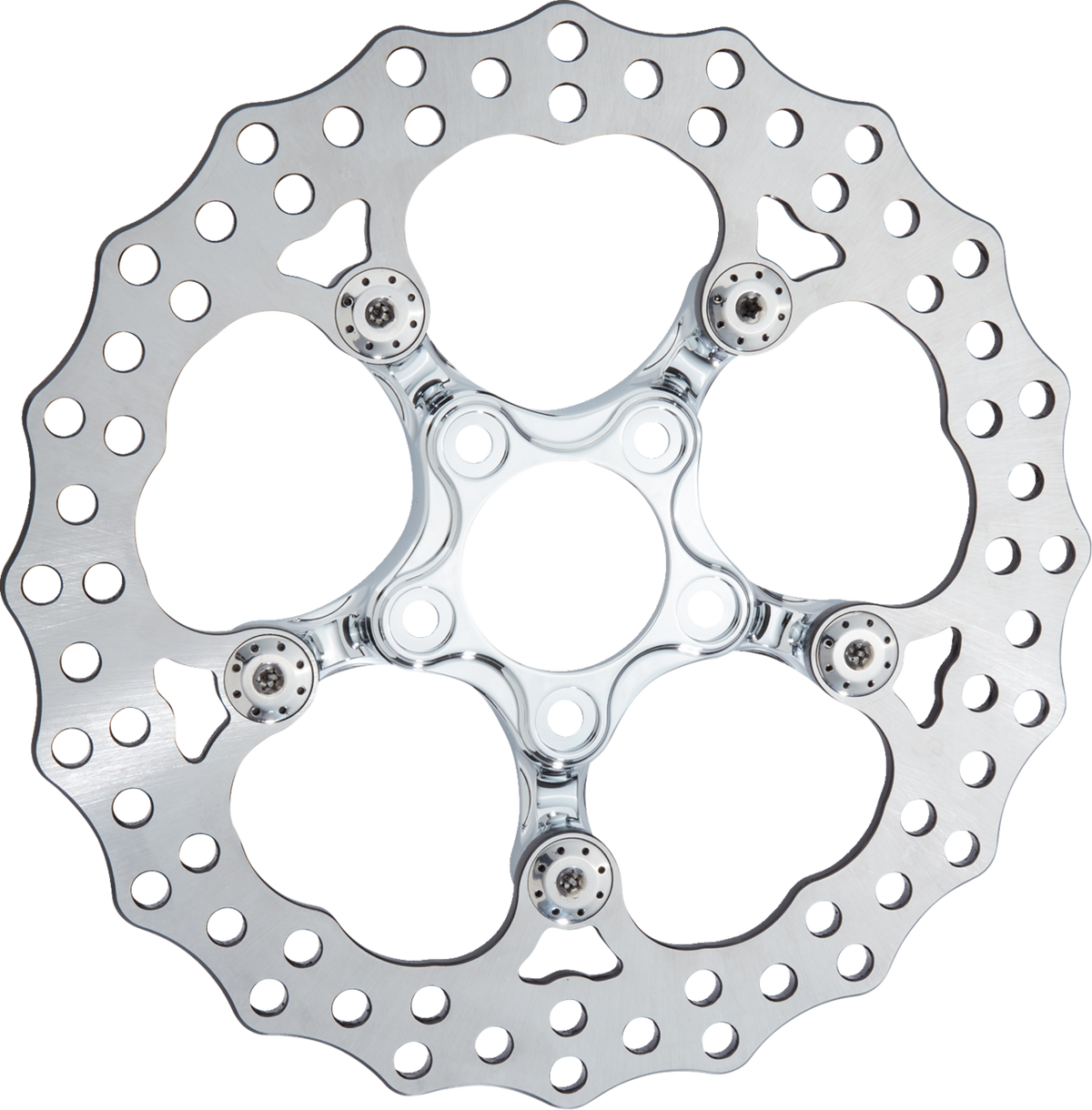 Arlen NESS Spider Rotor - 12-19/32" - Chrome - Front
