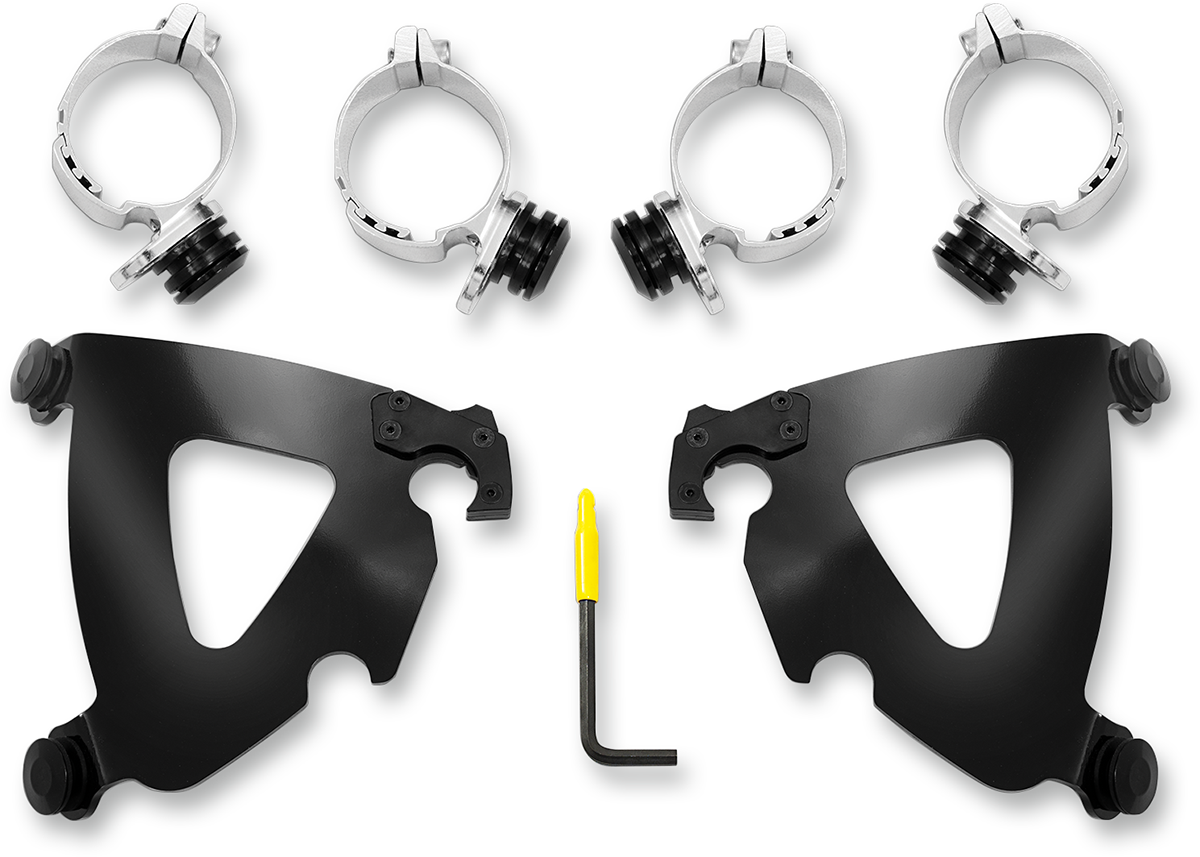 Memphis Shades Road Warrior Mounting Kit - Black - FX