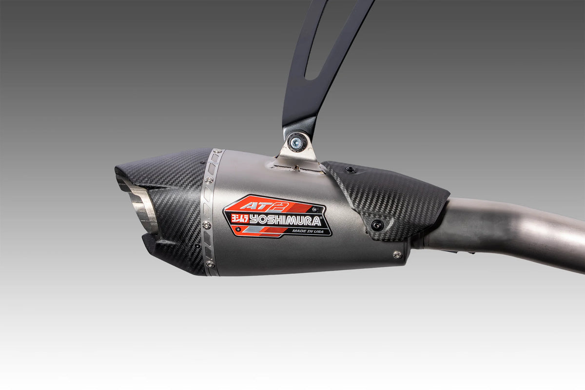 Yoshimura Street Triple 765 23-26 RACE AT2 Titanium Full Exhaust, W/ Titanium Muffler