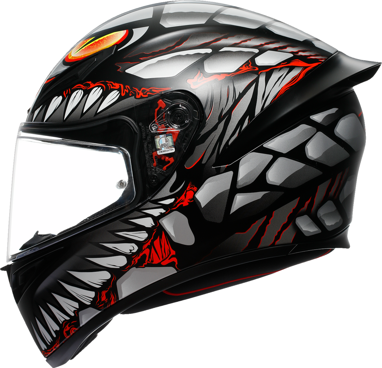 AGV K1 S Helmet - Lyzard - Matte Black/Gray/Red - Small