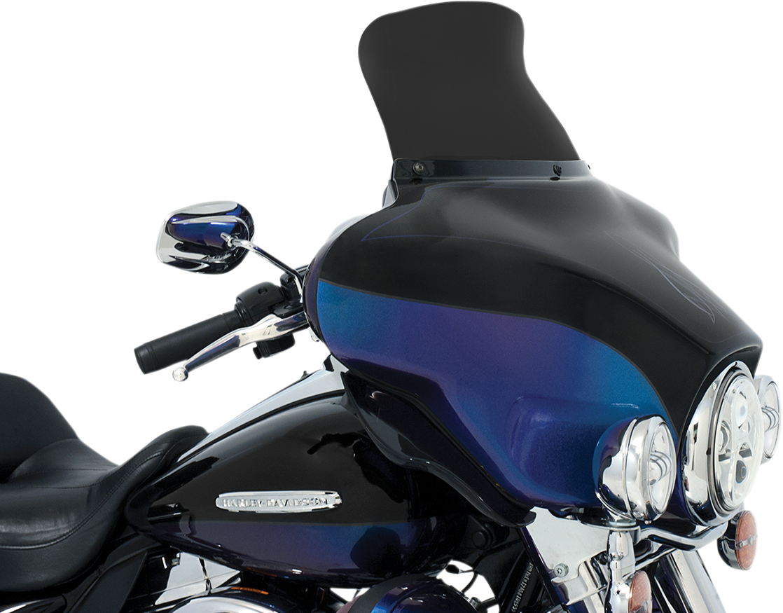 Memphis Shades Spoiler Windshield - 9" - Dark Black Smoke - '96-'13 FLH