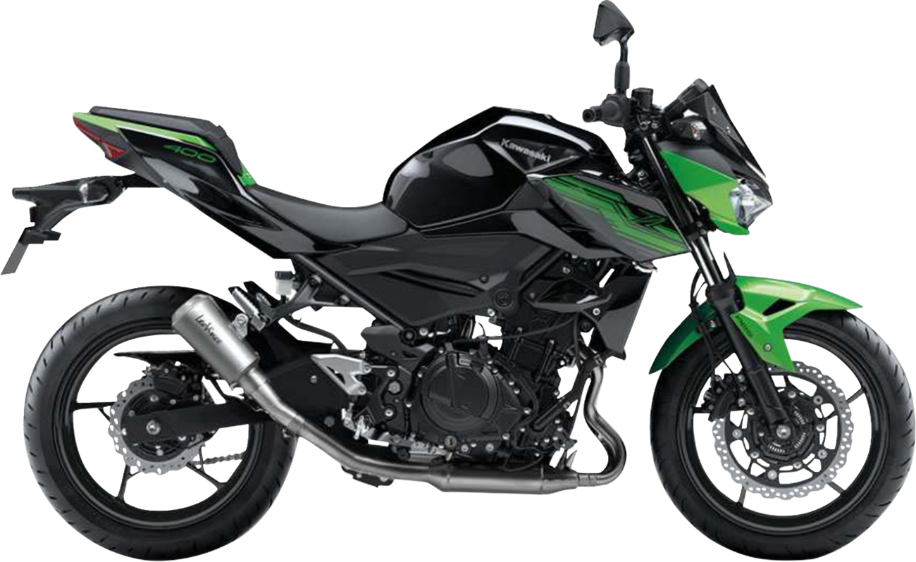 LeoVince LV-10 Slip-On Muffler - Stainless Steel - Ninja 400/500