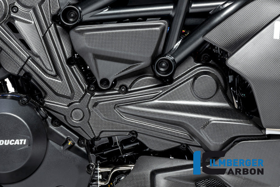 Ilmberger Carbon Cambelt Cover Horizontal Cylinder Ducati Diavel 1260 - Matte