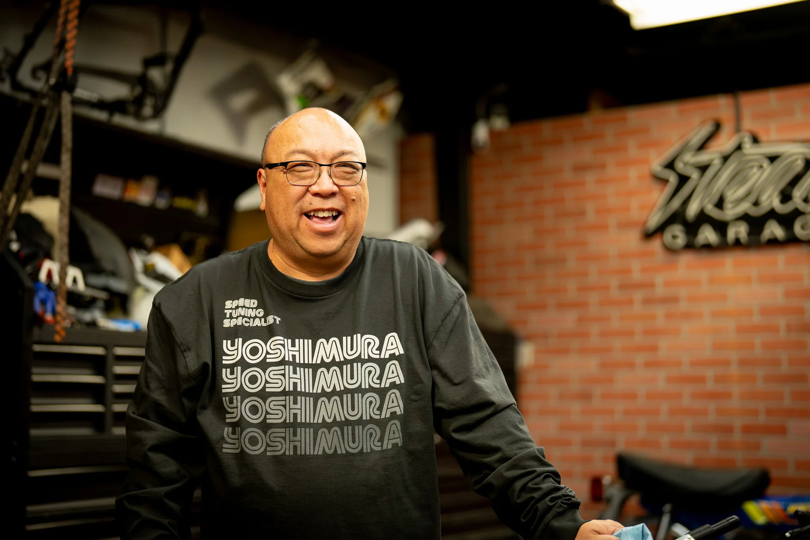 Yoshimura Shades Long Sleeve Tee Coal