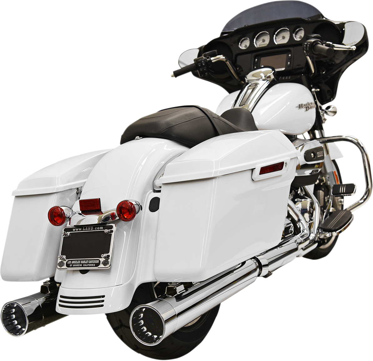Bassani Xhaust DNT Straight Can Mufflers For FL - Chrome