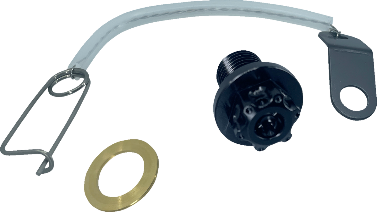 PSR Magnetic Drain Plug - M12 X 1.25 X 17 MM - Black - Kawasaki | Suzuki