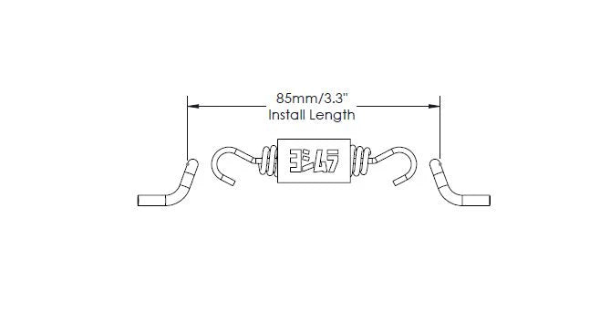Yoshimura Exhaust Spring W/Insulator, 3'' Length (Sold Each)