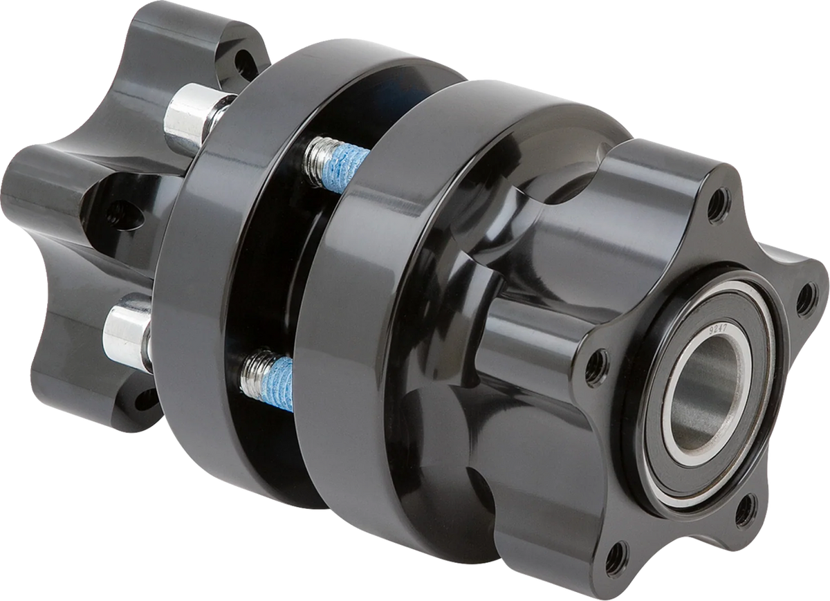Arlen NESS Hub - Cartridge - Front/Dual Disc - Black - Softail Low Rider S/St/El Diablo