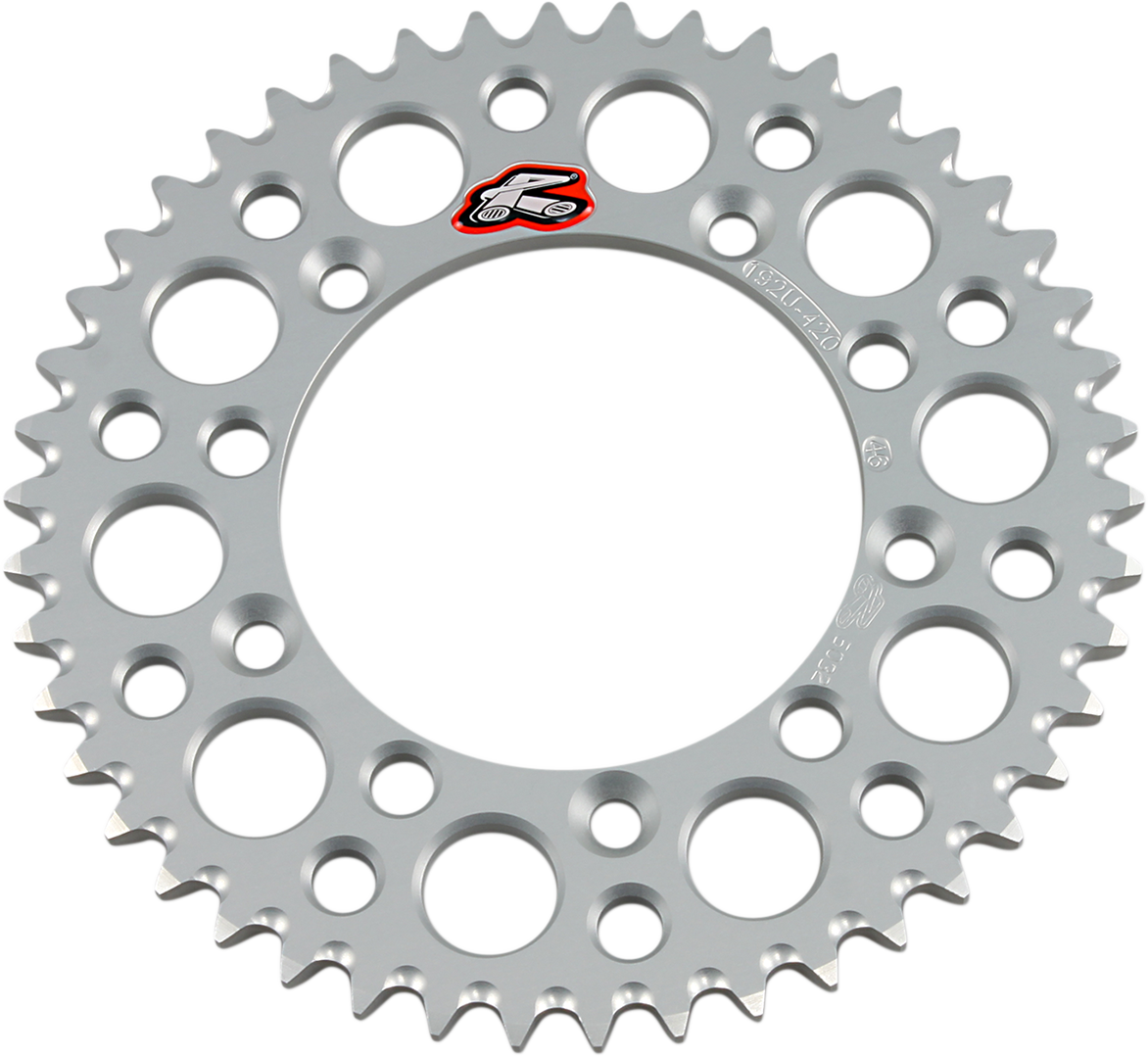 Renthal Rear Sprocket - Aluminum - 46 Tooth - Silver - Gas Gas/Husqvarna/KTM