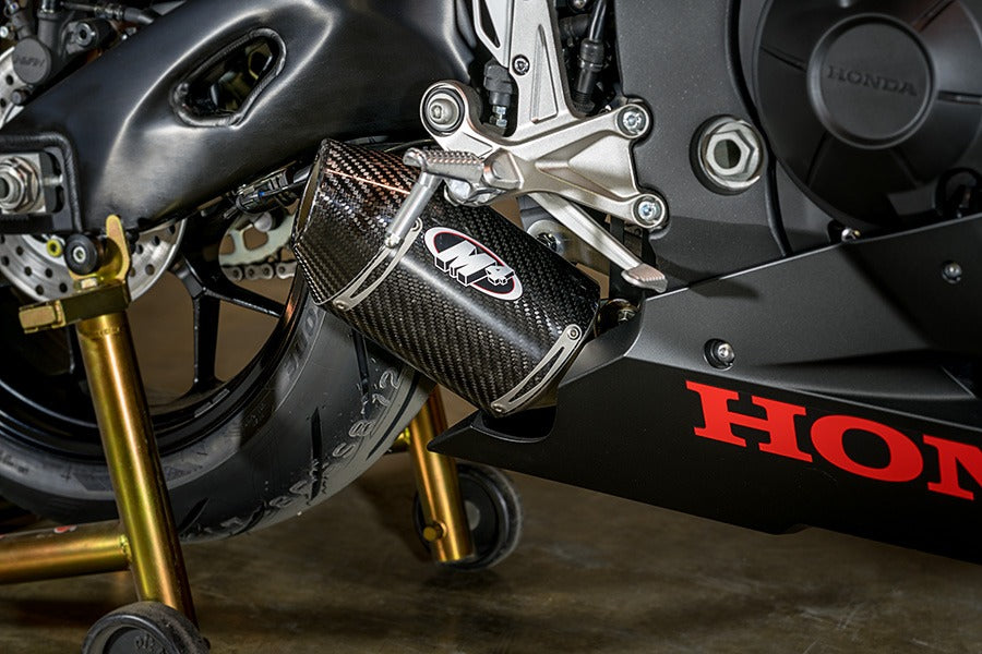 M4 Exhaust 2017 CBR 1000RR Street Slayer Slip On with Carbon Fiber canister