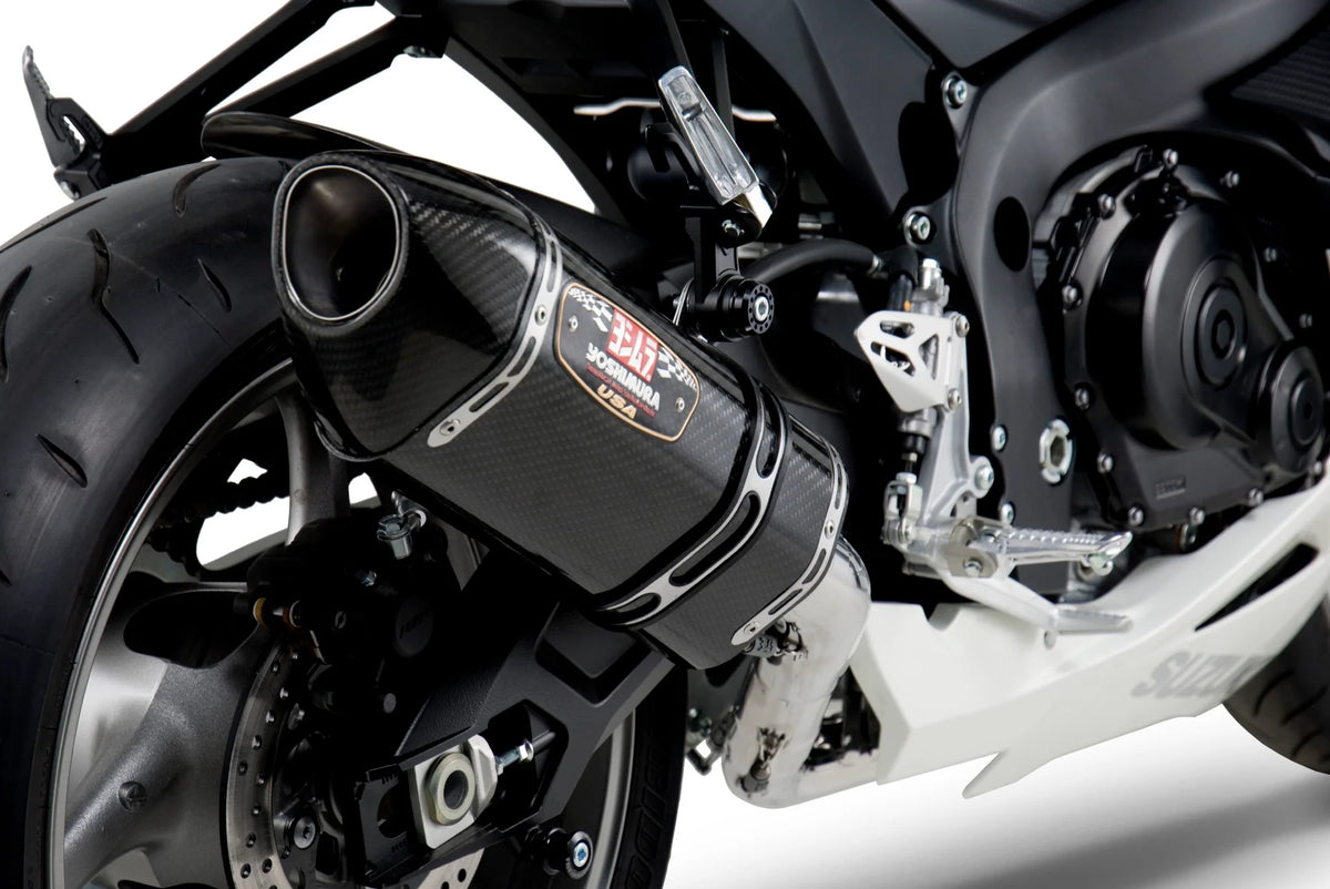 Yoshimura GSX-R600/750 11-26 Race R-77 Stainless Full Exhaust, W/ Carbon Fiber Muffler