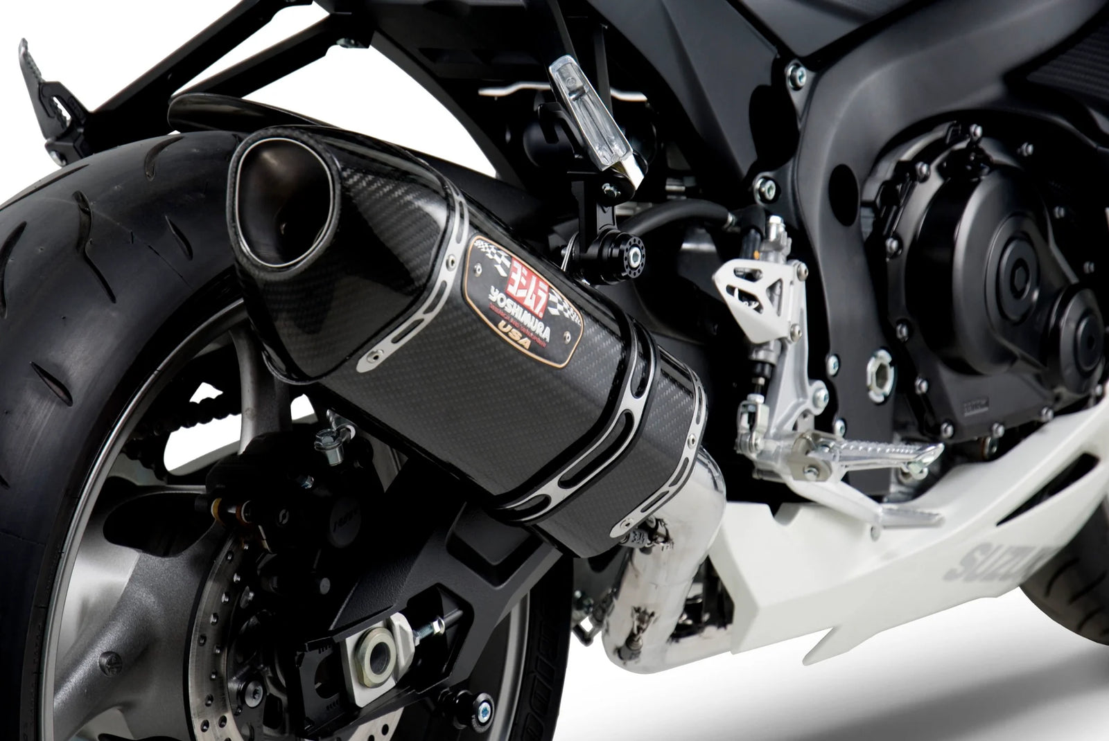 Yoshimura GSX-R600/750 11-26 Race R-77 Stainless Full Exhaust, W/ Carbon Fiber Muffler