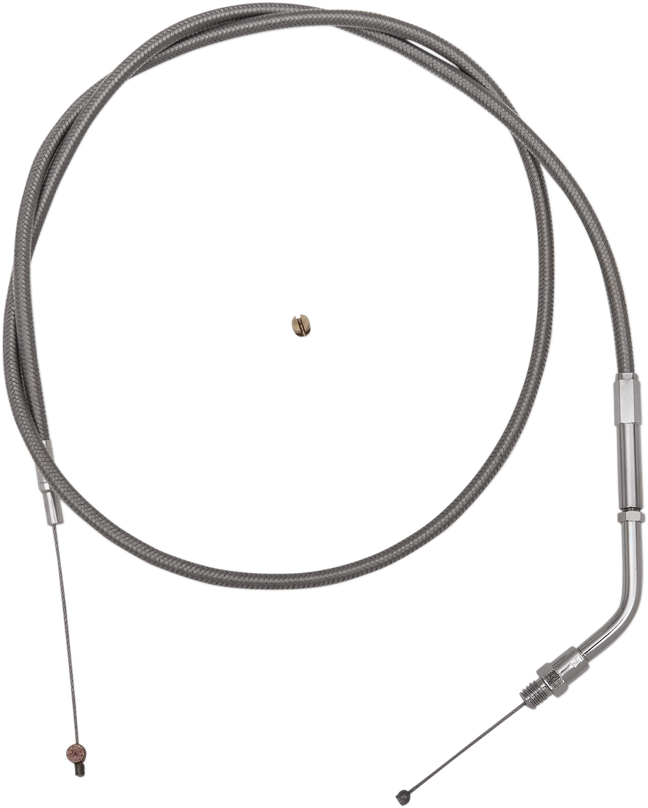 Barnett Stainless Steel Throttle Cable - +6" - '88-'95 Sportster