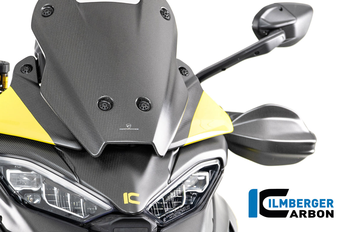 Ilmberger Carbon Wind Deflector On Cockpit Left Carbon Matte Ducati Multistrada V4 2025