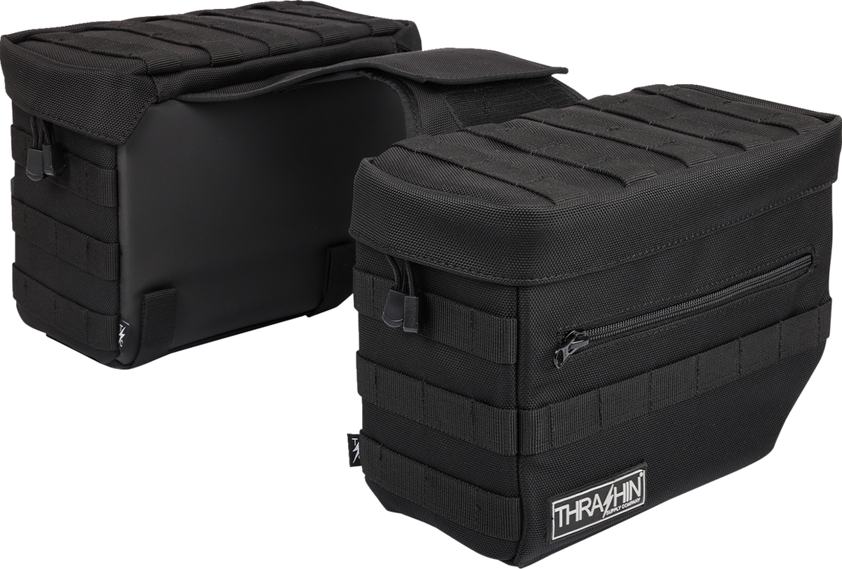 Thrashin Supply CO. Essential Saddlebags - Black