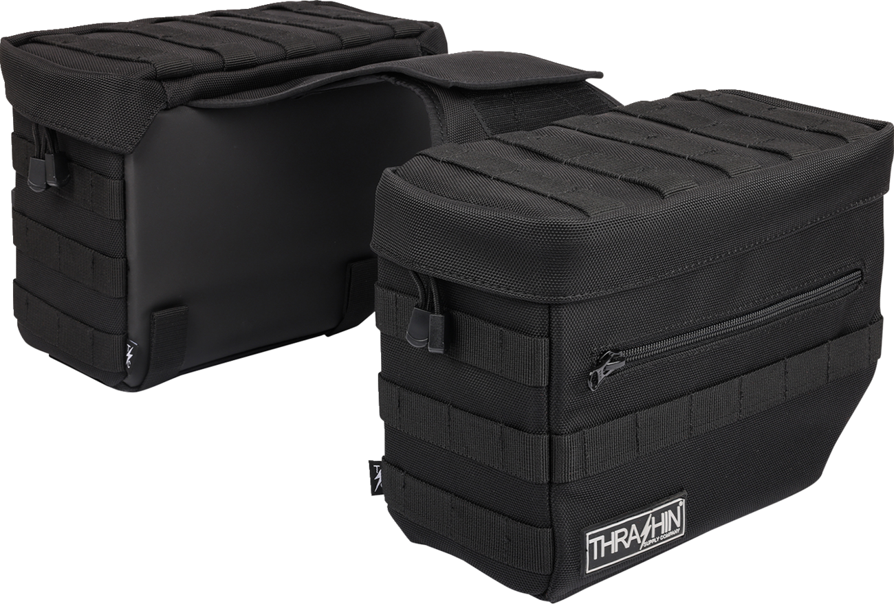 Thrashin Supply CO. Essential Saddlebags - Black