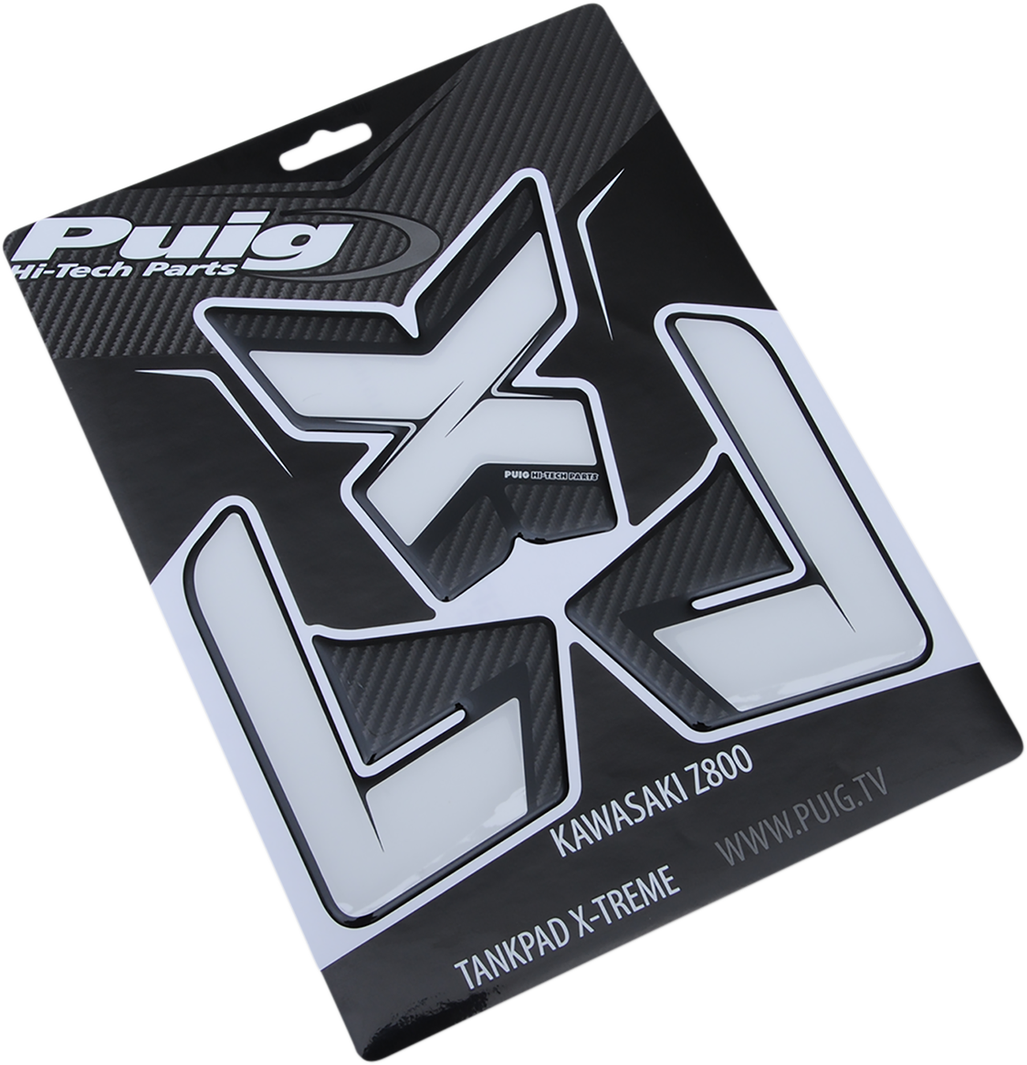 PUIG HI-Tech Parts Tank Pad - Carbon - Kawasaki