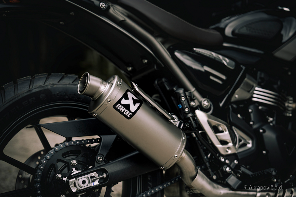 Akrapovic Slip-On Line Muffler - Titanium - Speed/Scrambler 400