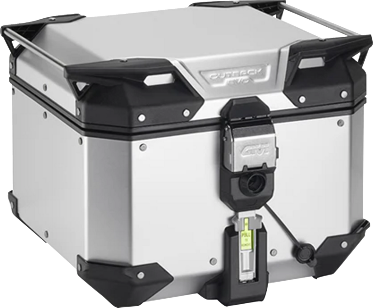 GIVI Outback Evo Top Case - 42 Liter - Anodized Silver