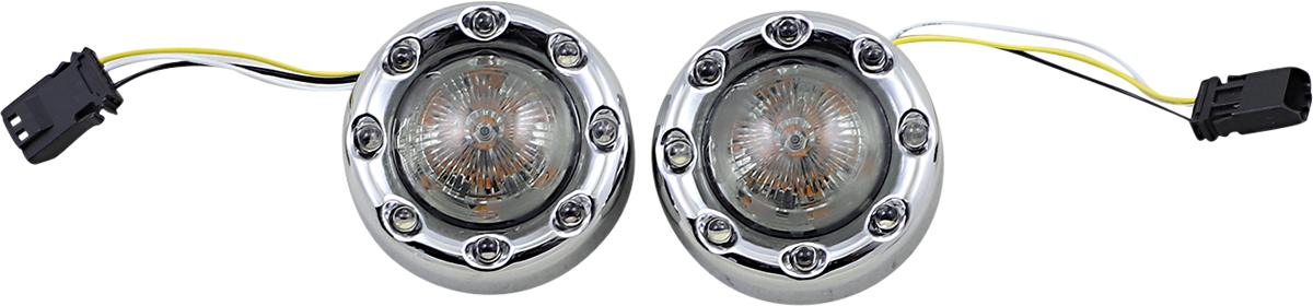 Custom Dynamics Bullet Turn Signal JAE - Chrome - Smoke Lens