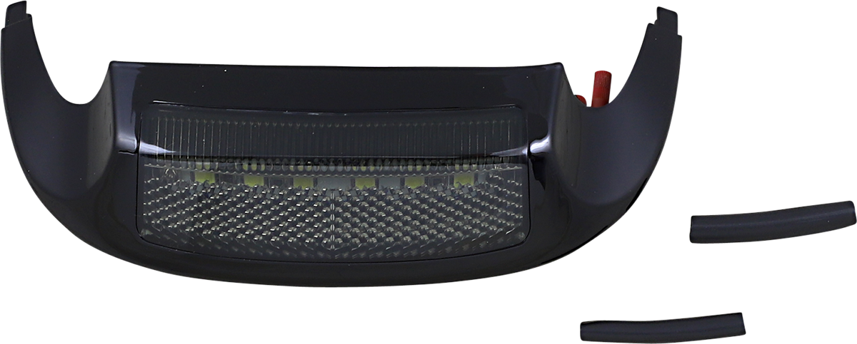 Custom Dynamics LED Front Fender Tip - White LED/Smoke Lens - Black