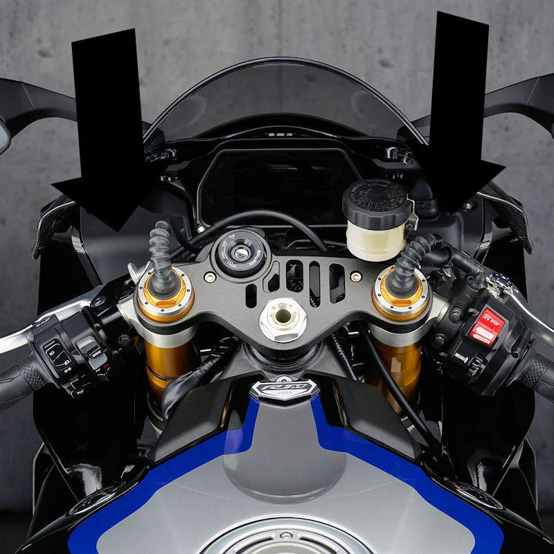 Fullsix Carbon Fiber Instrument Cluster Cover Set For Yamaha R1 R1M 2020-2025