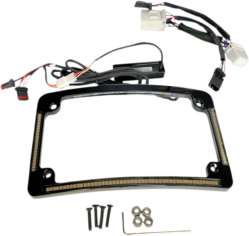 Custom Dynamics Radius License Plate Frame - Black