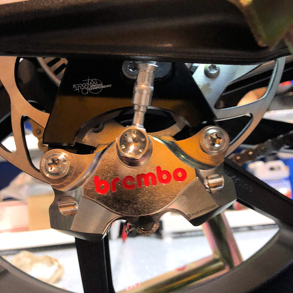 TWM Brembo P2 34 CNC Rear Caliper Conversion Kit for BMW S1000RR K67