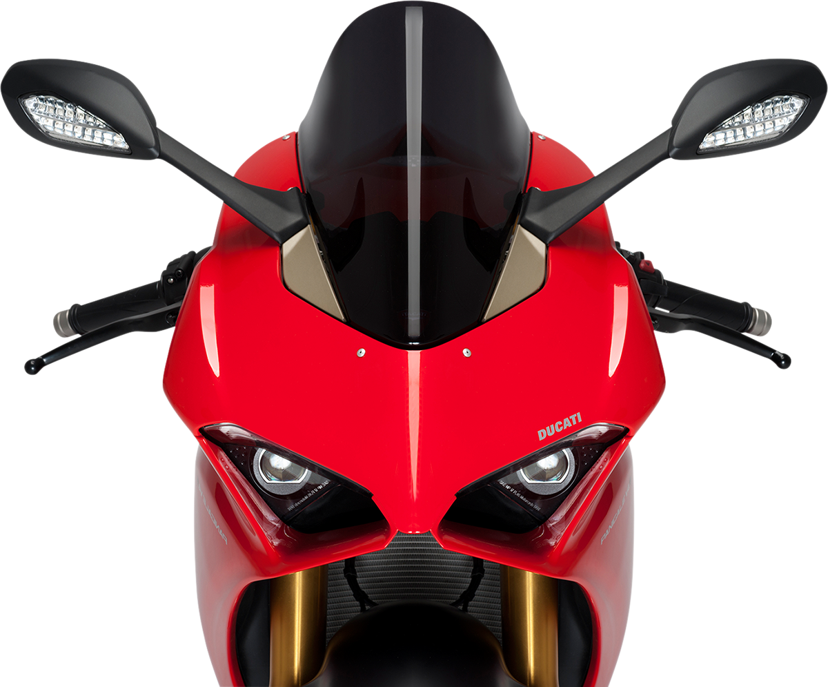 PUIG HI-Tech Parts Race Windscreen - 15-3/4" - Black - Ducati